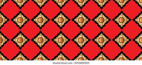 Diseño de patrón de lujo de fondo estilo tradicional