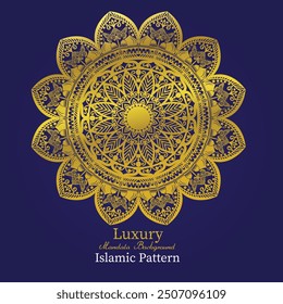 Luxury pattern frame Islamic Mandala design
