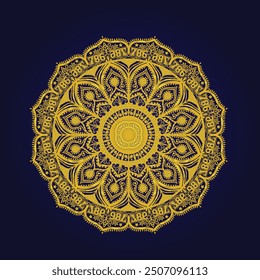 Diseño islámico del mandala del marco del modelo de lujo