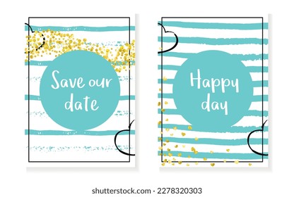 Luxury Pattern. Golden Dream Cover. Christmas Stardust Set. Turquoise Abstract Paint. Glowing Particle. Mint Concept. White Romantic Brochure. Stripe Luxury Pattern