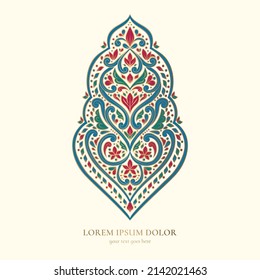 Lujo en un fondo blanco. Plantilla de mandala vectorial. Elementos de diseño dorados. Motivos tradicionales turcos e indios. Ideal para tejidos y textiles, papel pintado, embalaje o cualquier idea deseada.