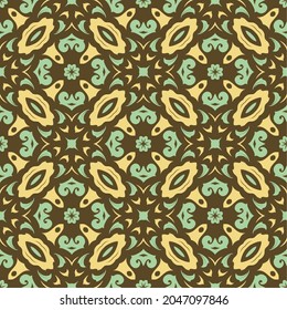 Luxury pattern ornament background. Ethnic seamless shape ready for print