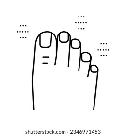 luxury pedicure line icon vector. luxury pedicure sign. isolated contour symbol black illustration