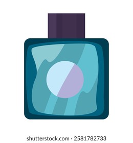 Luxury perfume bottle for men isolated vector illustration