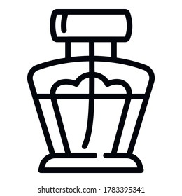 Luxury perfume icon. Outline luxury perfume vector icon for web design isolated on white background