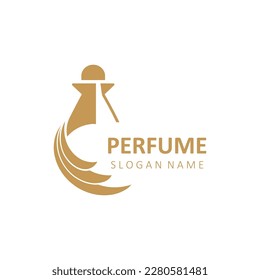 Diseño de imagen con el logotipo de Perfume de lujo tienda cosmética y plantilla de negocios