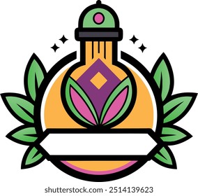 Luxury Perfume Logo with White background,vector and illustration