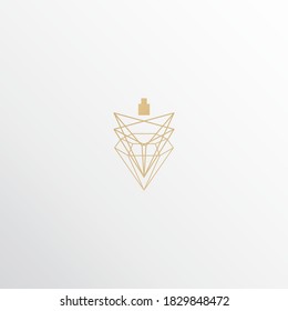 luxury perfume logos, inspirational logos from geometric, diamond and crown