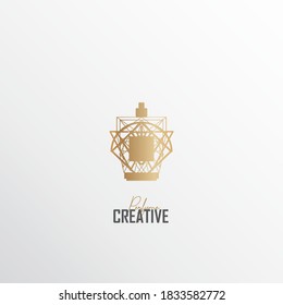 luxury perfume logos, inspirational logos from geometric, diamond and crown can be used for cosmetics spray beauty fragrance business, perfume.