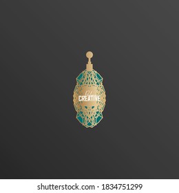 luxury perfume logos, inspirational logos from geometric, diamond and crown can be used for cosmetics spray beauty fragrance business, perfume.