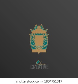 luxury perfume logos, inspirational logos from geometric, diamond and crown can be used for cosmetics spray beauty fragrance business, perfume.