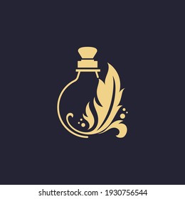 Luxury Perfume Vector Logo Design.