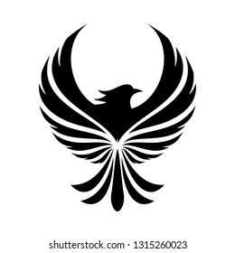 luxury phoenix logo concept.