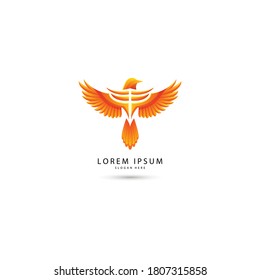 luxury phoenix logo concept. best phoenix bird logo design
