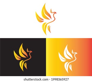 luxury phoenix logo concept, best phoenix bird logo design