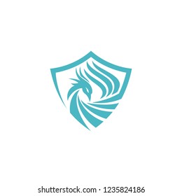 Luxury Phoenix Logo Concept Stock Vector