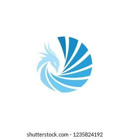 Luxury Phoenix Logo Concept Stock Vector