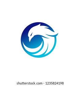 Luxury Phoenix Logo Concept Stock Vector