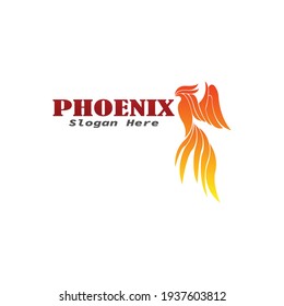 Luxury Phoenix Logo Concept Stock Vector