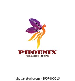 Luxury Phoenix Logo Concept Stock Vector