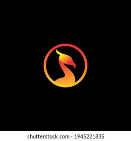 Luxury Phoenix Logo Concept Stock Vector illustration