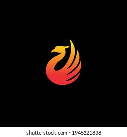Luxury Phoenix Logo Concept Stock Vector illustration