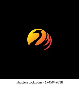 Luxury Phoenix Logo Concept Stock Vector illustration