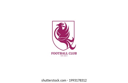 Luxury phoenix logo design vector template. Universal modern premium elegant symbol