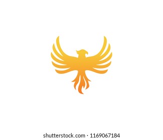 luxury phoenix logo vector