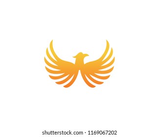 luxury phoenix logo vector