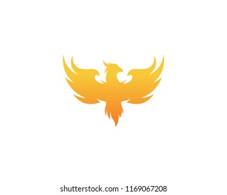 luxury phoenix logo vector