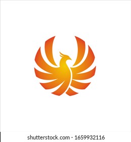 luxury phoenix logo vector. Creative Phoenix bird logo vector design illustration