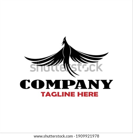luxury phoenix logo vector. Creative Phoenix bird logo vector design illustration