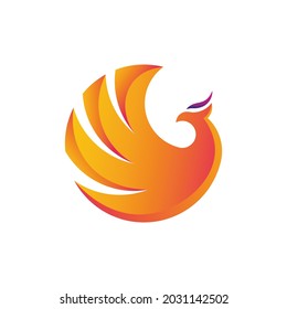 luxury phoenix logo vector simple