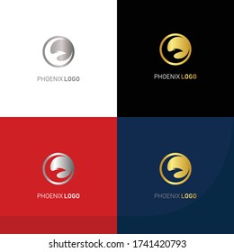 luxury phoenix vector logo design