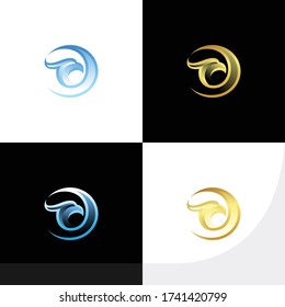 luxury phoenix vector logo design