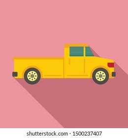 Luxury pickup icon. Flat illustration of luxury pickup vector icon for web design