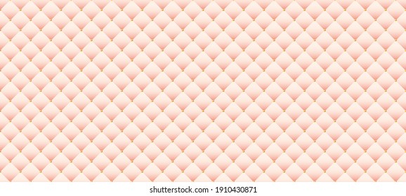 Luxury pink background with golden beads. Seamless vector illustration.