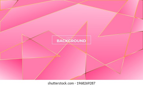 Luxury pink background with golden line suitable for wallpaper, web ,landing page, banner, presentation, social media, and etc. eps 10
