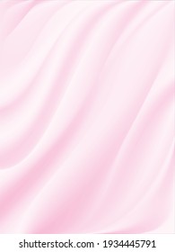 The luxury of pink fabric texture background.Closeup of rippled silk fabric.Abstract cloth or liquid wave vector background.Cloth soft wave.Creases of satin,silk, and cotton.Vertical photo.