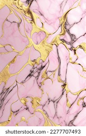 luxury pink and gold abstract marble texture background