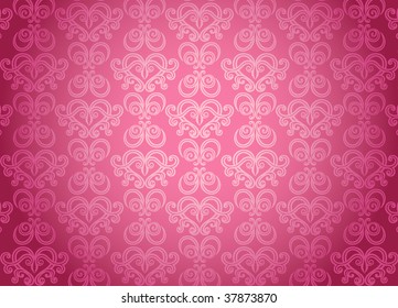 Luxury pink ornamental pattern