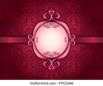 Luxury pink ornamental pattern