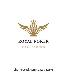 Luxury Poker Logo Vector Template design