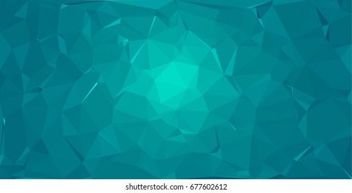 Luxury Polygonal Abstract Style Background, Icy-Blue colored, Vector.