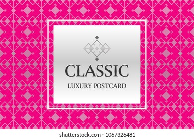 luxury postcard background classic pink color