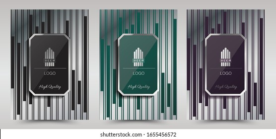 Luxury Premium Art Deco Cover Layout design template