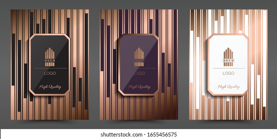 Luxury Premium Art Deco Cover Layout design template