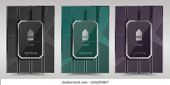 Luxury Premium Art Deco Cover Layout design template