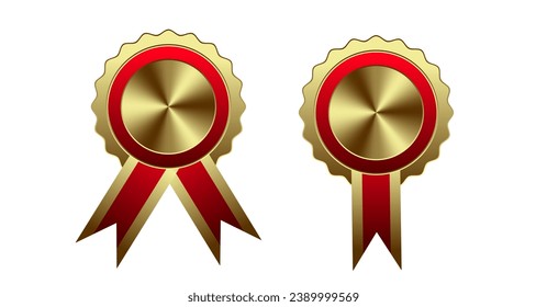 Luxury Premium Badge combination red and gold